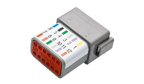 Разъём 12 pin с клином купить в Благовещенске